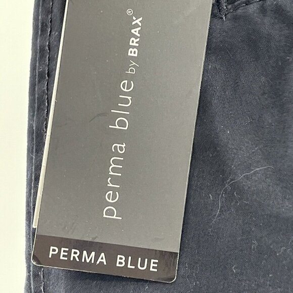 Brax Kapok Pima Twill Regular Fit Chino Pants Perma Blue US 38/EUR 54 NWT $198 - Picture 10 of 16
